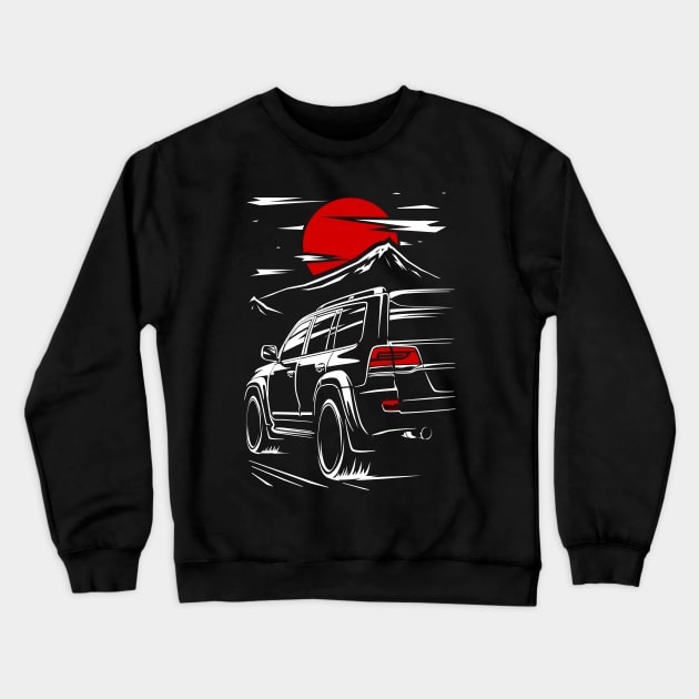 Toyota Land Cruiser 200 Crewneck Sweatshirt by racingfactory